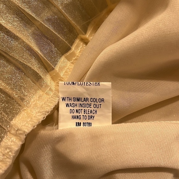 Minuet Ivory Layered Ruffle Mini Dress Sz-S - Picture 9 of 9